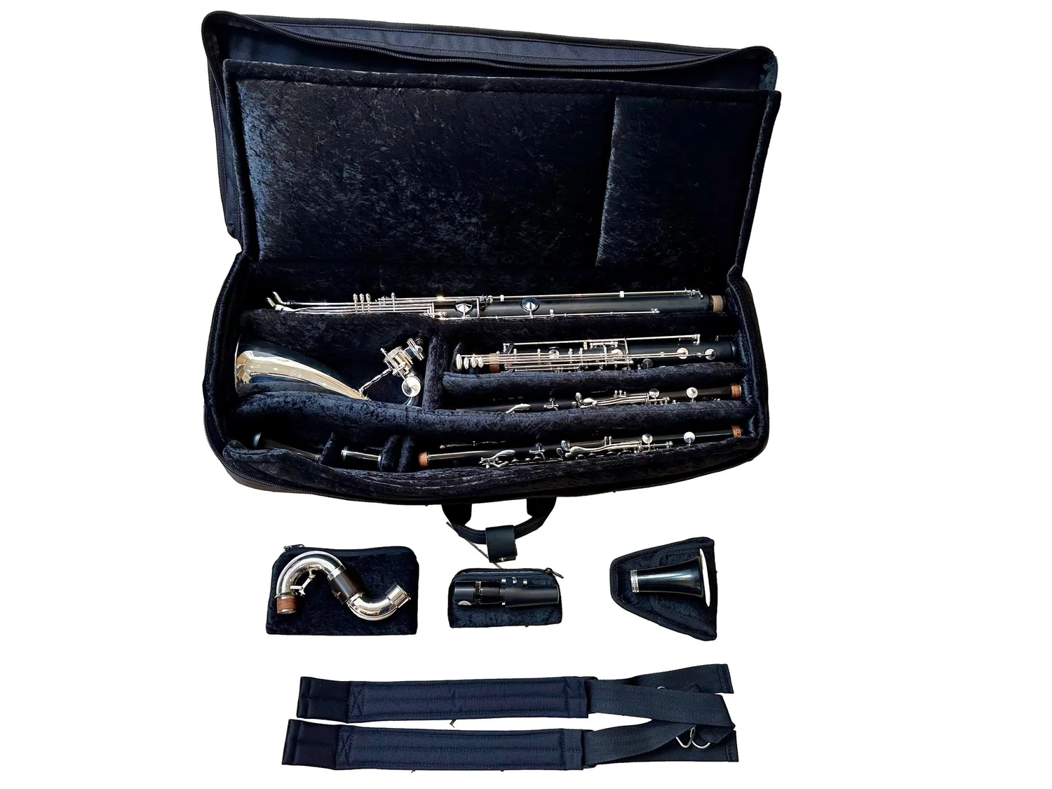 Clarinet case for sale-Bass + 2 Clarinet Case -New